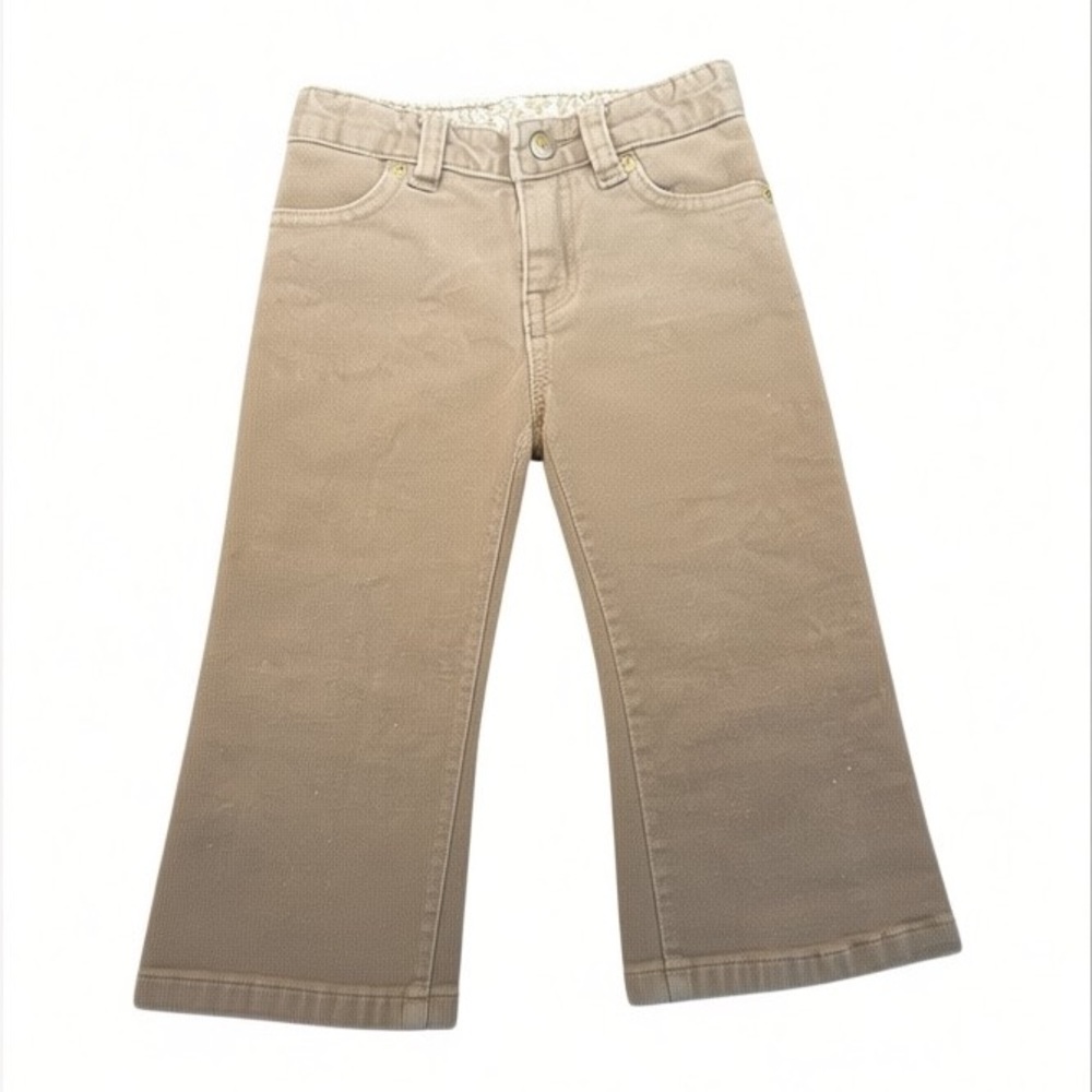 The‎ Childrens Place Tan Glitter Jeans with Heart Pockets Size 24 Months
